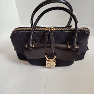 Ladies Vintage Dooney & Bourke Black Satchel